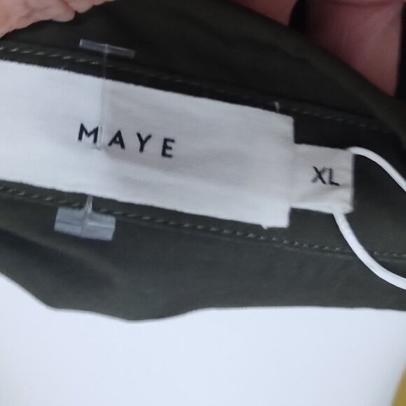 NWT Maye Susie Lng Slv Button Down Cotton Smock Midi Shirt Dress XL Boho Cottage - Picture 5 of 8